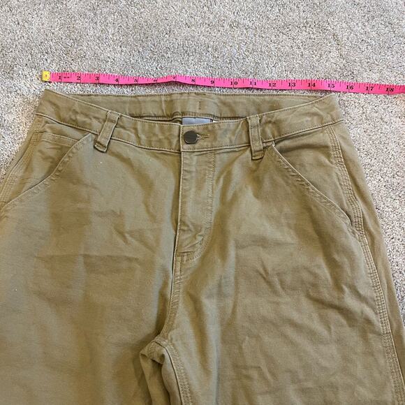 Carhartt Women's Khaki Tan Workpant Cargo Pants Bootcut Size 16 - Picture 6 of 11